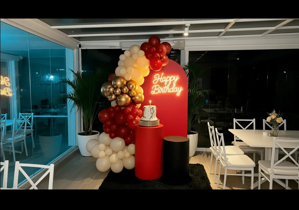Montaje de decoración de cumpleaños de DecorUp BGA en Bucaramanga
